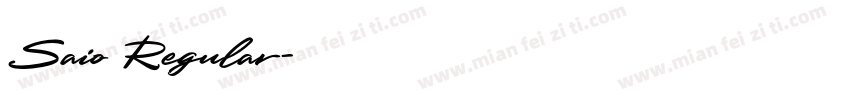 Saio Regular字体转换
